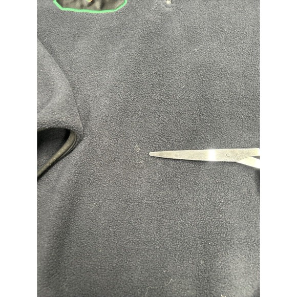 Cabela's Black Polartec Deer Buck Embroidery Fleece 1/4 Zip Sweater Size Large - Picture 3 of 9